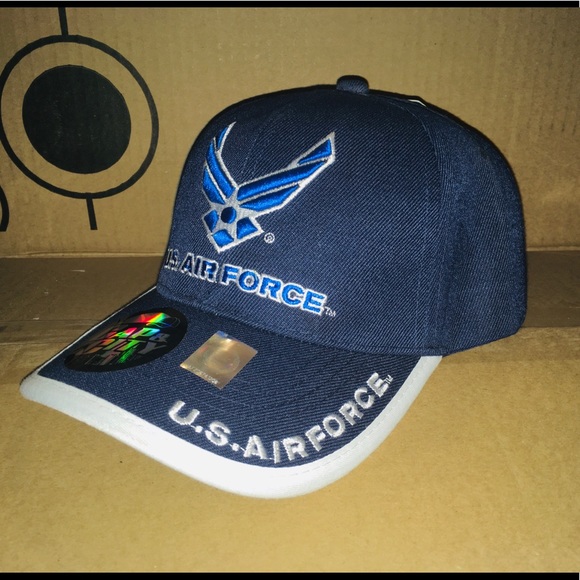 U.S. Air Force USAF Wings Navy Embroidered Cap. - Picture 2 of 4
